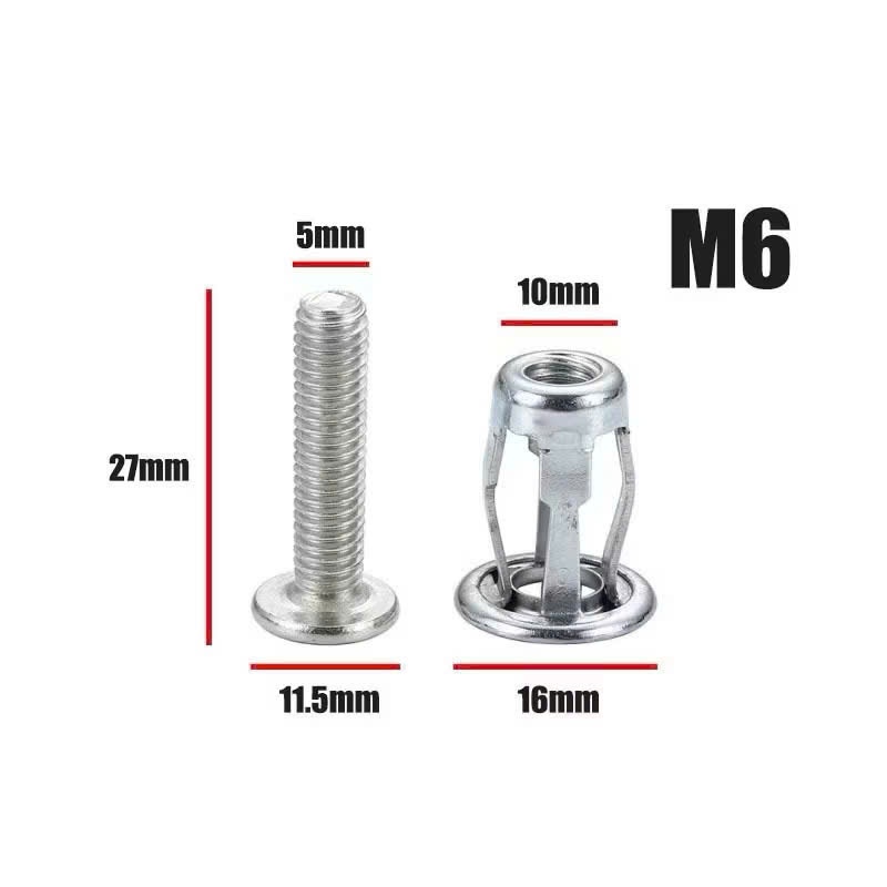 Tắc Kê Bướm Cánh Hoa Kèm Đai Ốc M4 M5 M6 M8 Gắn Trần Tường An Toàn