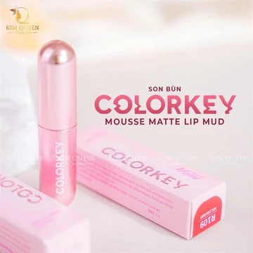 [Tặng Mút Cushion] Son bùn Colorkey Mousse Matte Lip Mud Mềm Mịn Môi Dễ Tán