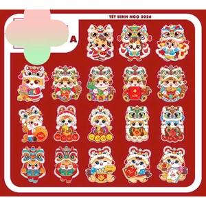 10 Lì xì chibi Tết hàng loại 1 bóng đẹp, phong bao lixi hoạt hình chipi nhiều mẫu