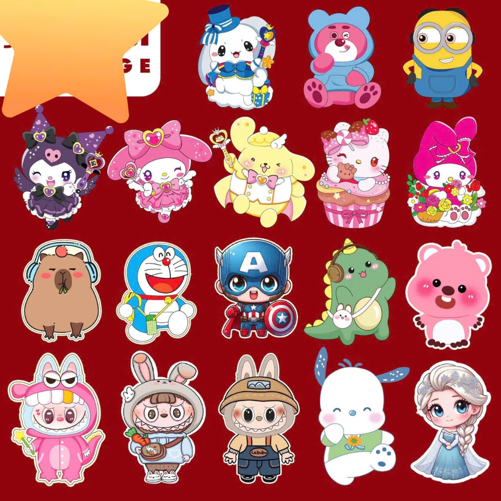 10 Lì xì chibi Tết hàng loại 1 bóng đẹp, phong bao lixi hoạt hình chipi nhiều mẫu
