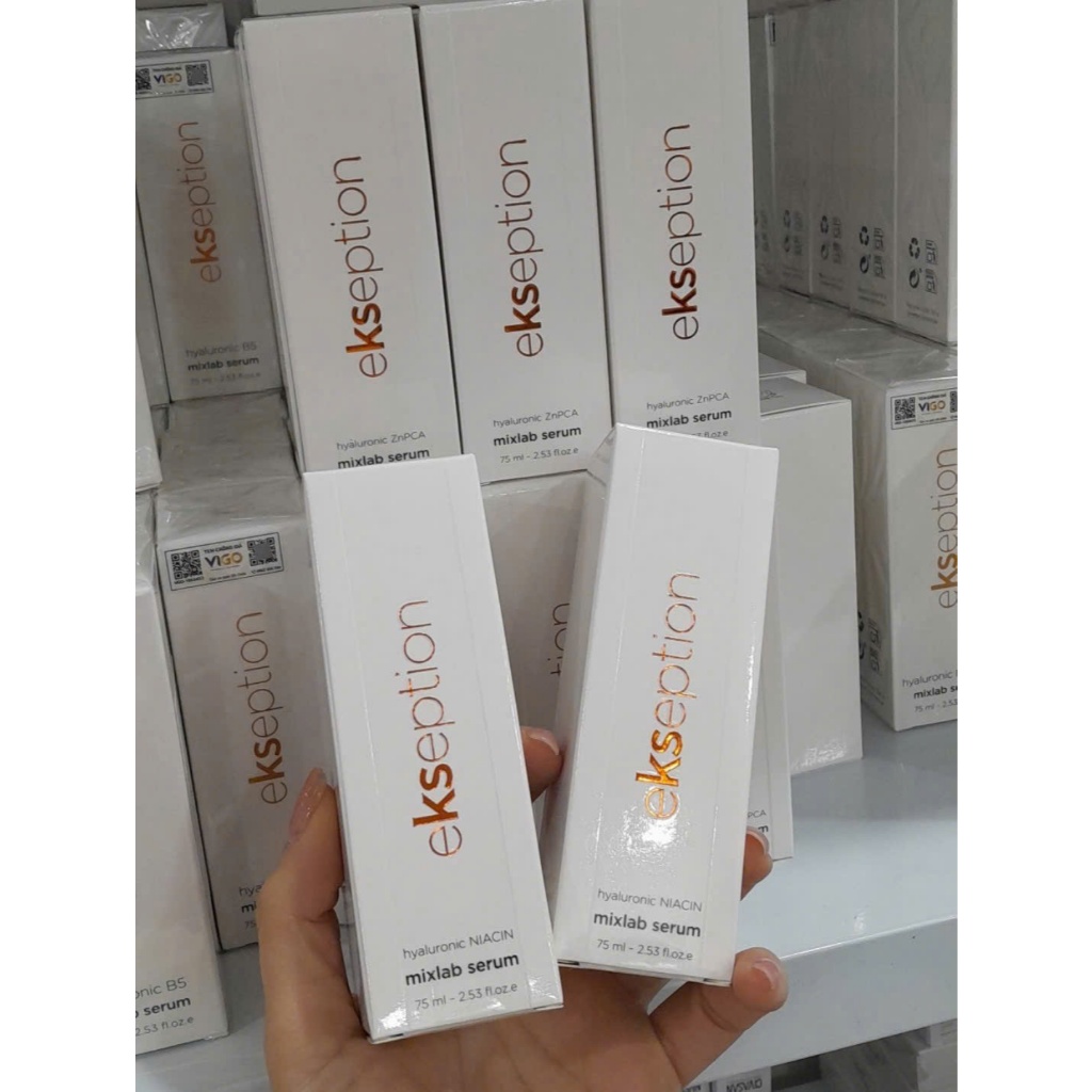 [ĐẠI LÝ CHÍNH HÃNG] Serum HA + 5% B3 sáng da, mờ thâm mụn Ekseption Hyaluronic Niacin 75ml