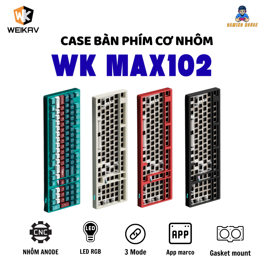 Case bàn phím cơ Weikav WK Max102