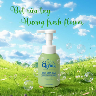 Combo 2 Chai Bọt Rửa Tay Clara Hương Fresh Flower 300ml CHRT001, Bọt Vệ Sinh Tay An Toàn, Sạch Vi Khuẩn, Giữ Ấm