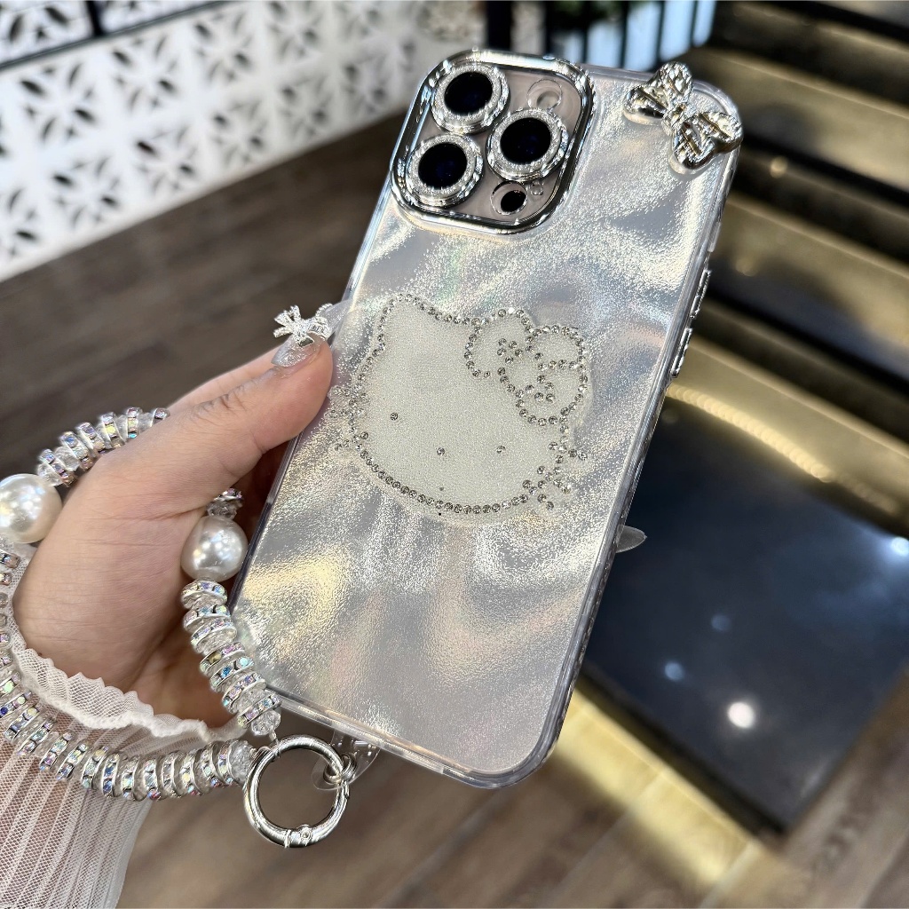 Ốp Lưng iPhone Kitty Lấp Lánh – Cute Chảy Nước, Nữ Tính Chuẩn Trend 2026 – Xinh| Nắng case