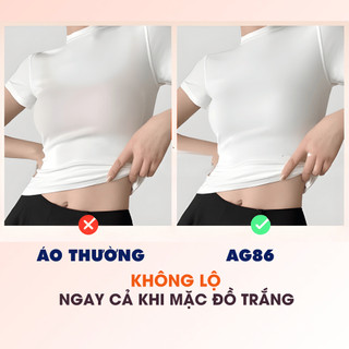 Áo Ngực Quây Ngang Nâng Ngực Viền Silicone Chống Tuột, Áo Lót Không Dây Hở Lưng Quyến Rũ AMYBRA AG86
