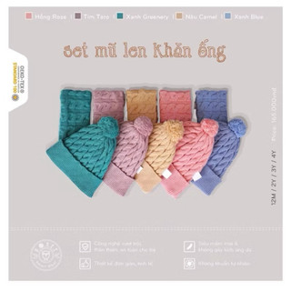 Mũ len , khăn ống hrnee cho bé 6-4y