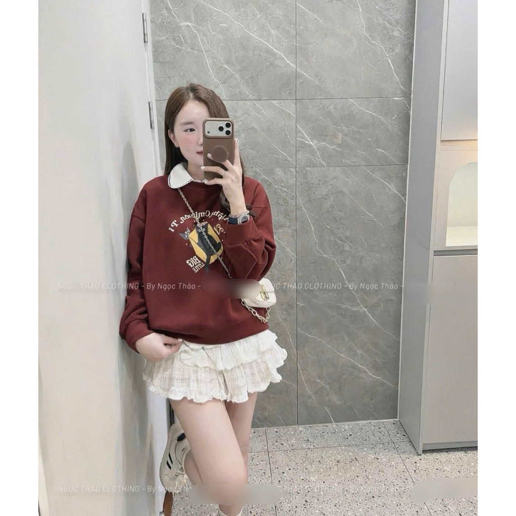 [𝐒𝐮𝐙𝐲] Áo Nỉ 2Da Mèo QCCC Loại 1 (>50kg 1m55 Trở Lên)