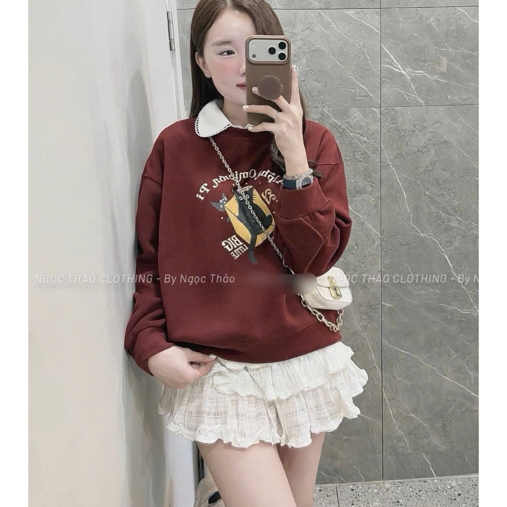 [𝐒𝐮𝐙𝐲] Áo Nỉ 2Da Mèo QCCC Loại 1 (>50kg 1m55 Trở Lên)