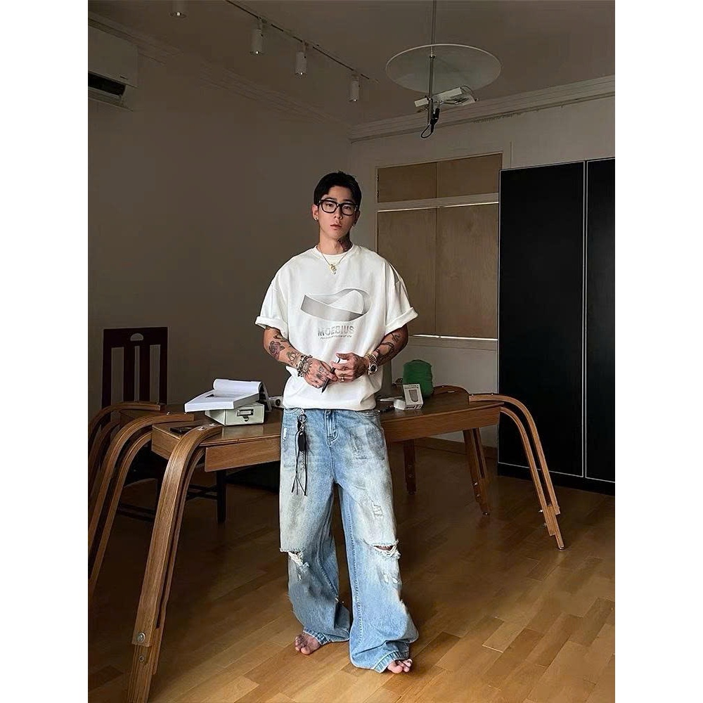 Áo thun Stee Cổ tròn MOEBIUS Localbrand ICVCVNI Unisex Cotton