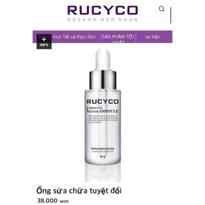 Tinh chất cô đặc dưỡng trắng mờ nám Hàn Quốc chống nhăn RUCYCO