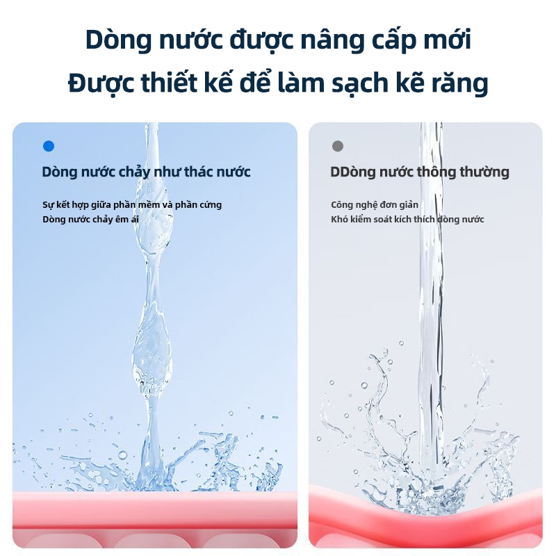 EXYT Máy tăm nước 4 chế độ (Tặng 4 đầu bàn chải) - Làm sạch sâu, bảo vệ nướu, sạc nhanh USB - Chính hãng Bảo hành 1 năm