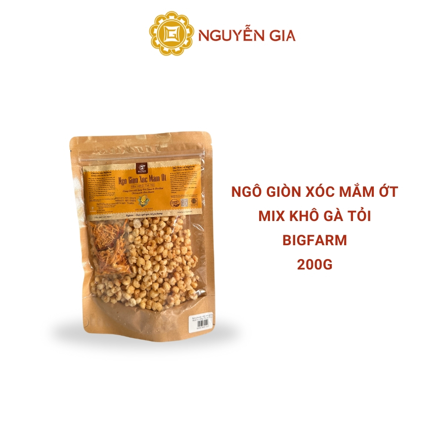 Ngô Giòn Xóc Mắm Ớt Mix Khô Gà Tỏi Bigfarm 200g / 280g / 300g NGDAV022