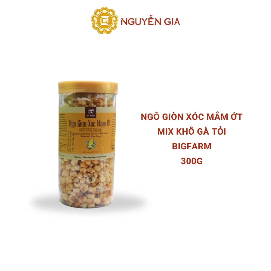 Ngô Giòn Xóc Mắm Ớt Mix Khô Gà Tỏi Bigfarm 200g / 280g / 300g NGDAV022