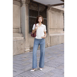 MARC FASHION Áo Thun Polo Dệt Kim - CBAT102530