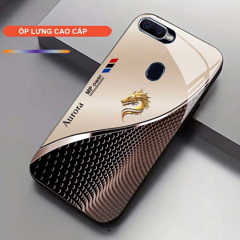 Ốp Lưng cho OPPO F9/ A5S/ A12/ A7 Cao Cấp – Thiết Kế Rồng Vàng May Mắn, Sang Trọng, Chống Trầy, Bền Đẹp
