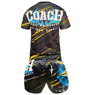 Quần Áo Muay Fighter Coach C01 - Hàng chuẩn đẹp Fighter, Muay, Kick, Box, Võ Cổ Truyền
