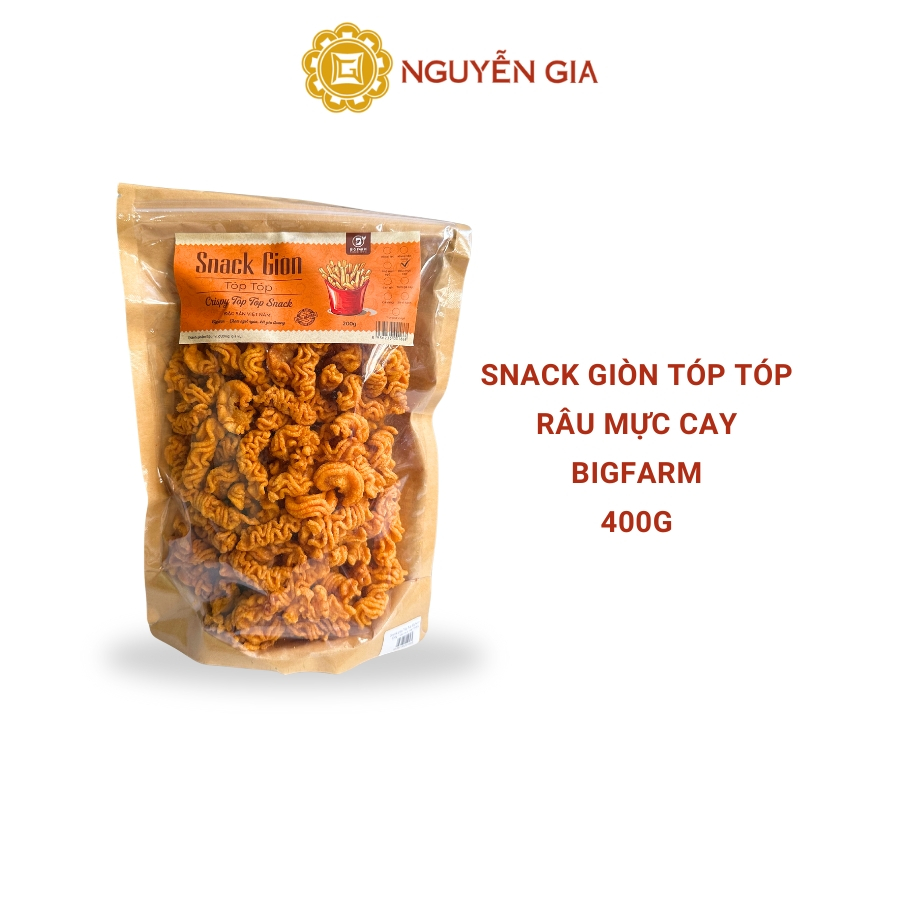 Snack Giòn Tóp Tóp Râu Mực Cay Bigfarm 200g / 400g NGDAV051