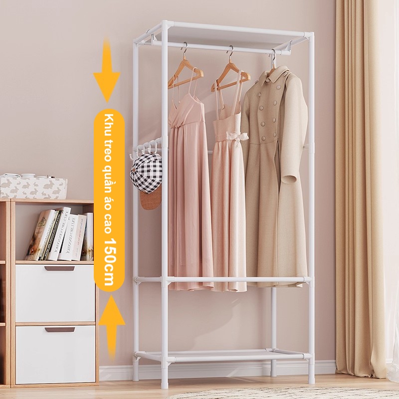 𝐎𝐥𝐢𝐟𝐞Giá Treo Quần Áo Có Vách Ngăn Chắn Mẫu Mới Đồ Treo Quần Áo Đa Năng Mới Giá Phơi Quần Áo Cao Cấp Dễ Lắp Ráp
