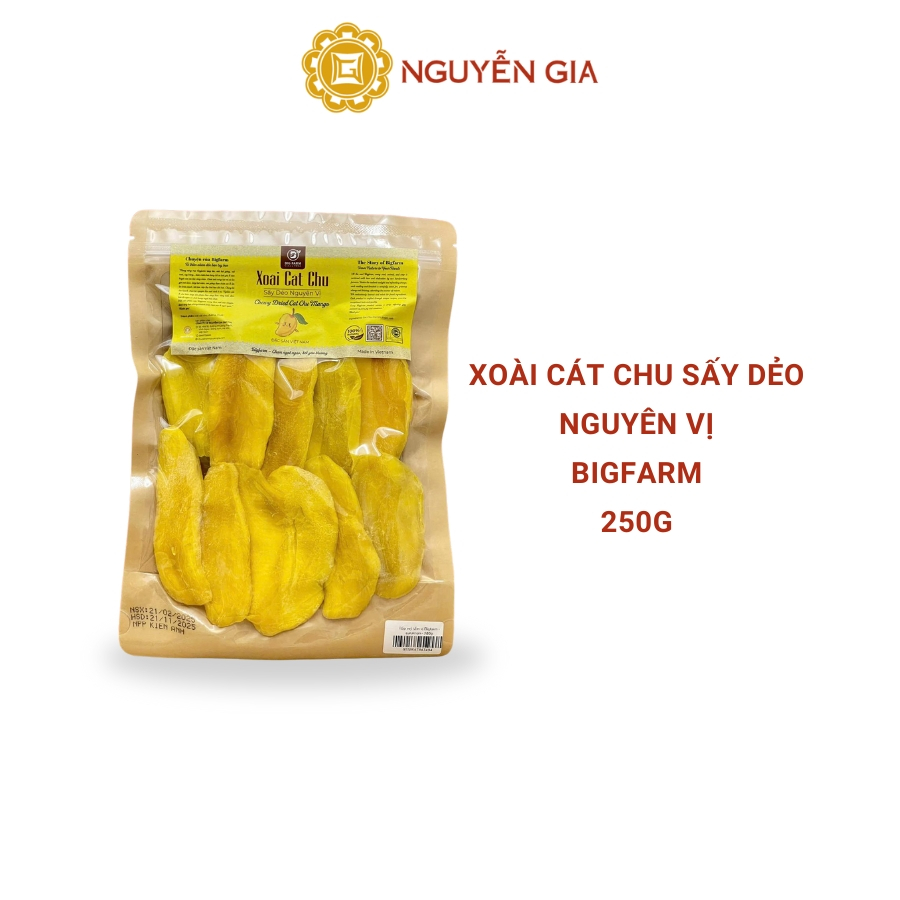 Xoài Cát Chu Sấy Dẻo Nguyên Vị/Muối ớt 100g / 250g / 400g Bigfarm