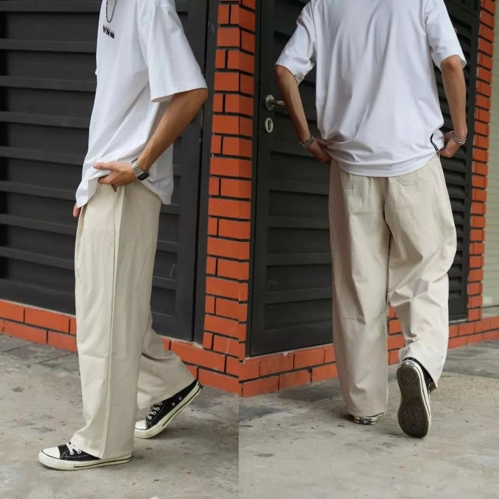 Quần Dài Kaki MARCUS Cạp Chun Form Baggy Vải Mềm Mịn Co Dãn Thoải Mái QBK02 | BigBuy360 - bigbuy360.vn