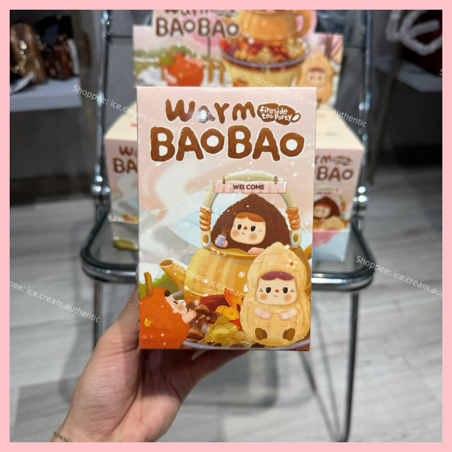 [HỎA TỐC HCM] BAOBAO-Warm BAOBAO Fireside Tea Party series Vinyl Plush Key Chain chính hãng