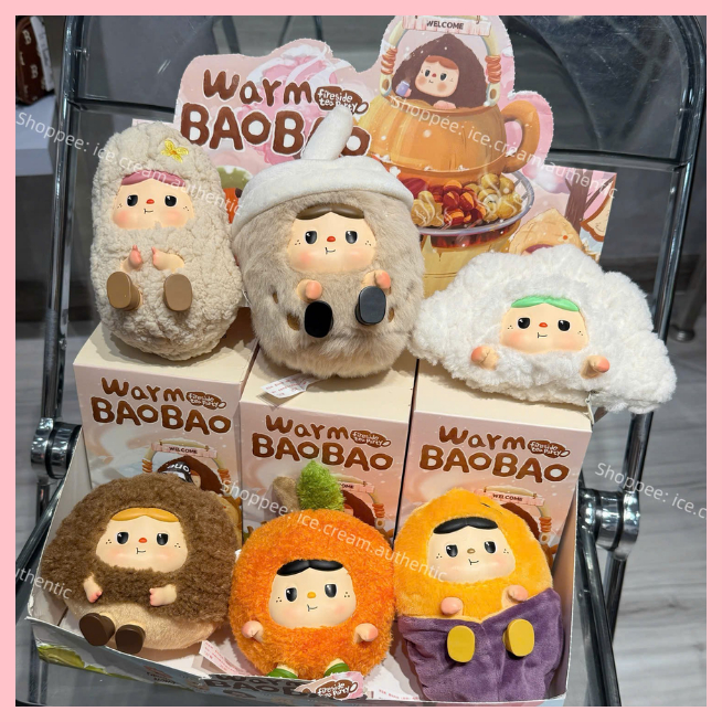 [HỎA TỐC HCM] BAOBAO-Warm BAOBAO Fireside Tea Party series Vinyl Plush Key Chain chính hãng
