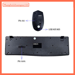 Combo Phím Chuột Không Dây iMICE AN100 – Thiết Kế Tiện Lợi Phù Hợp Sử Dụng Cho Máy Tính, Laptop