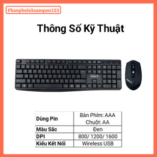 Combo Phím Chuột Không Dây iMICE AN100 – Thiết Kế Tiện Lợi Phù Hợp Sử Dụng Cho Máy Tính, Laptop