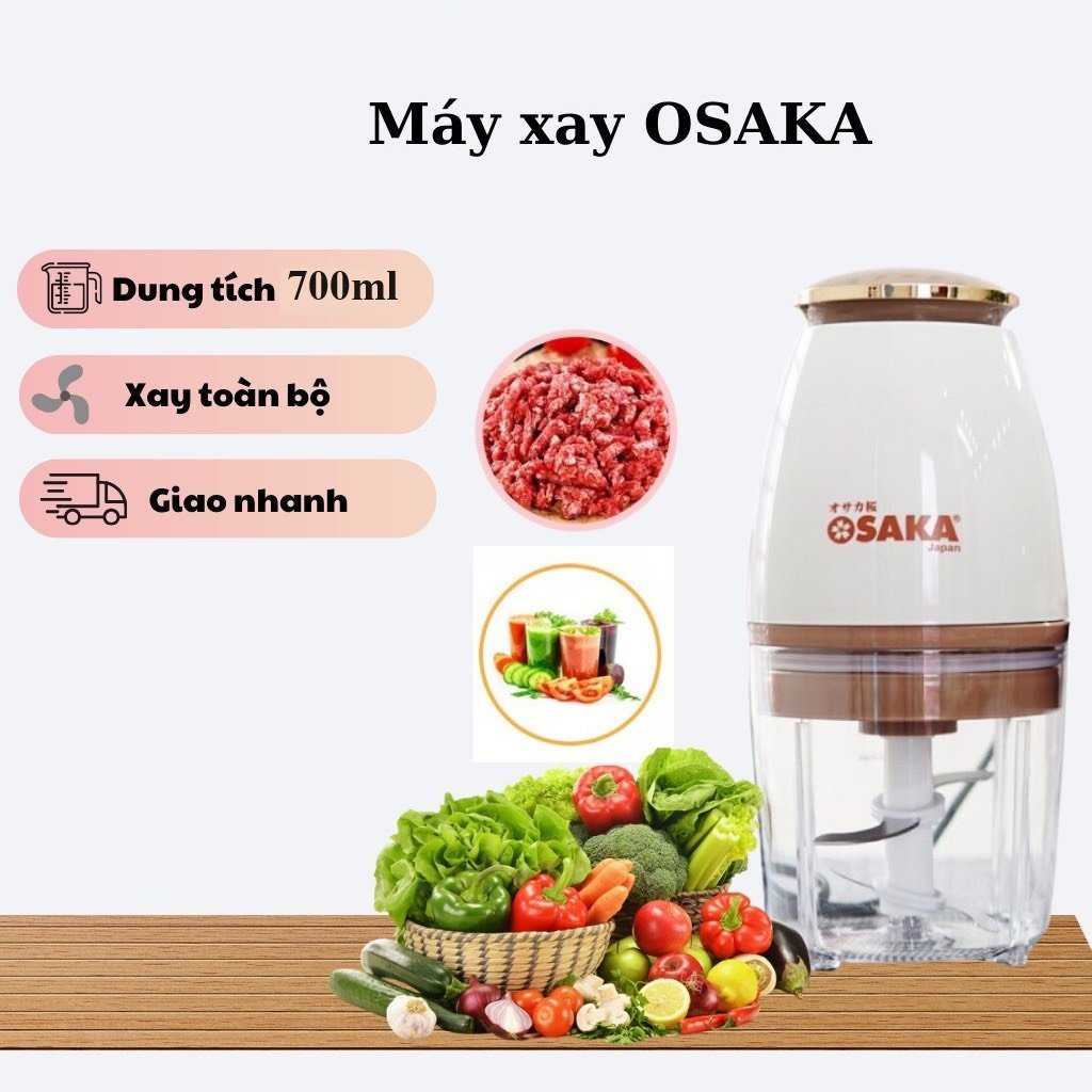 Máy xay OSAKA Nhật Bản xay sinh tố, xay thực phẩm đa năng dung tích 700ml