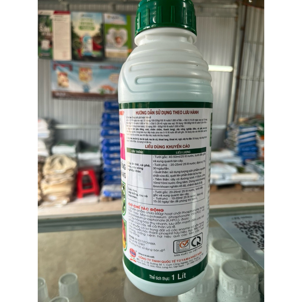 Agripos 650- Chai 1lít- Lân 2 chiều, phòng nấm bệnh, tăng để kháng cho cây