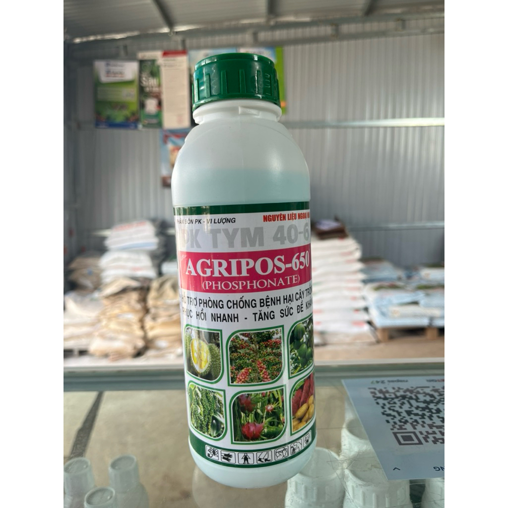 Agripos 650- Chai 1lít- Lân 2 chiều, phòng nấm bệnh, tăng để kháng cho cây
