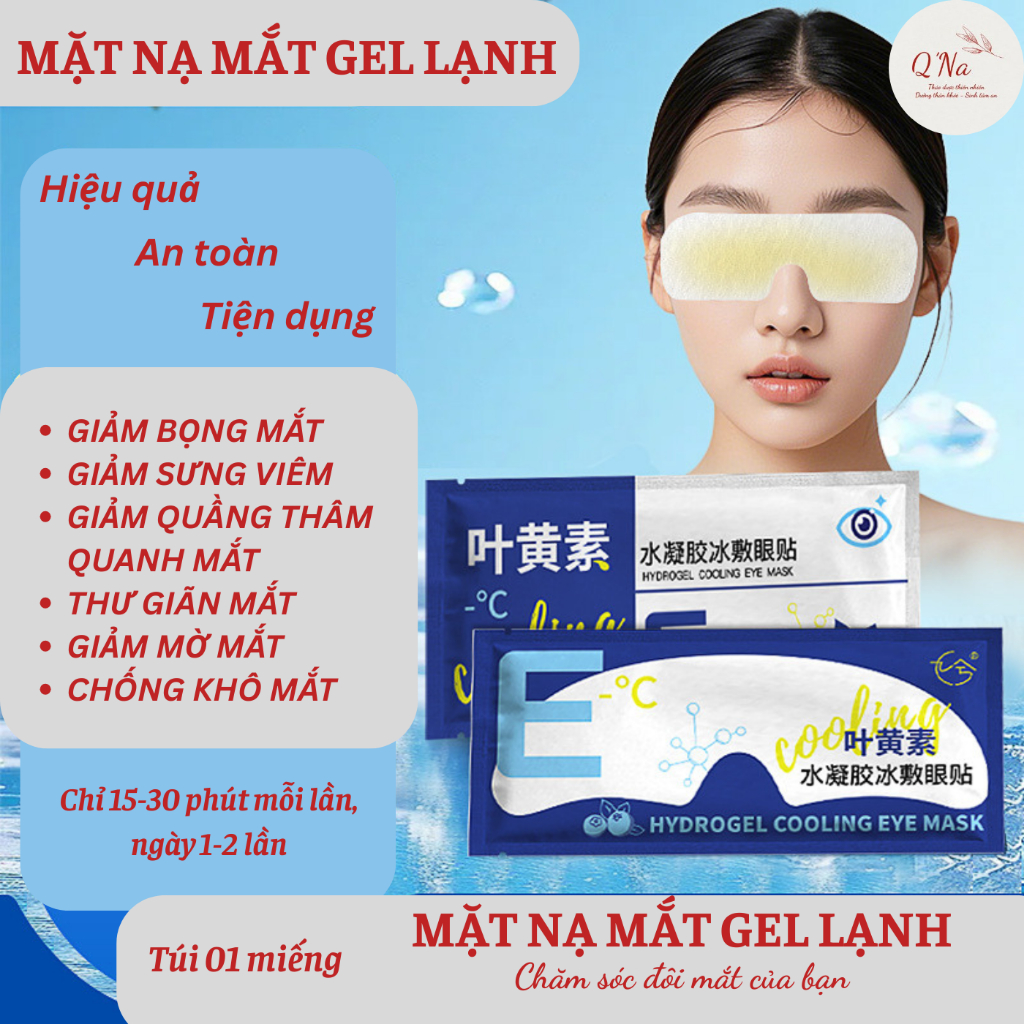 Giảm bọng mắt, giảm quầng thâm quanh mắt, thư giãn mắt... combo 10 mặt nạ mắt gel lạnh