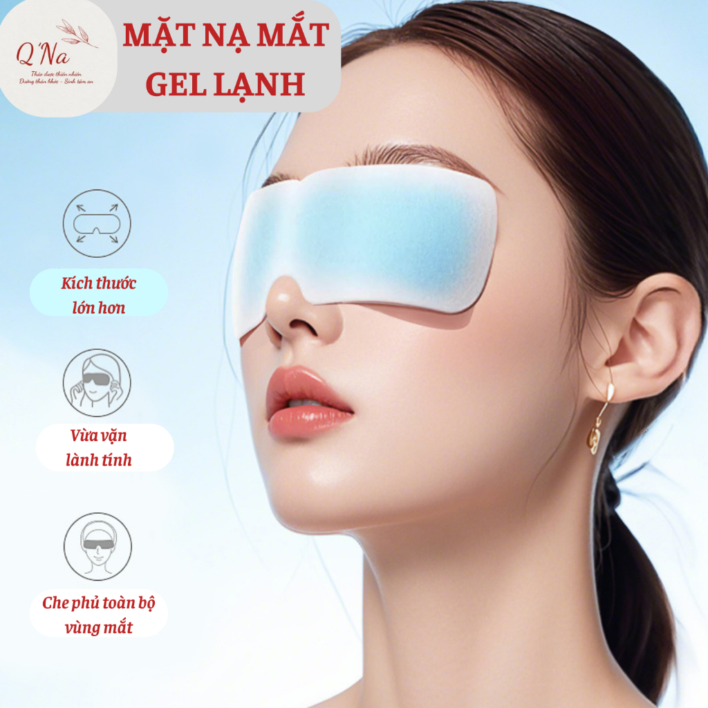 Giảm bọng mắt, giảm quầng thâm quanh mắt, thư giãn mắt... combo 10 mặt nạ mắt gel lạnh