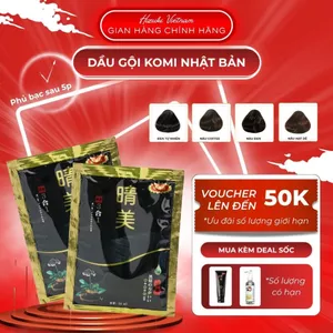 Dầu Gội Nhuộm Tóc Komi Nhật Bản Chính Hãng Gói 25ml Tiện Lợi