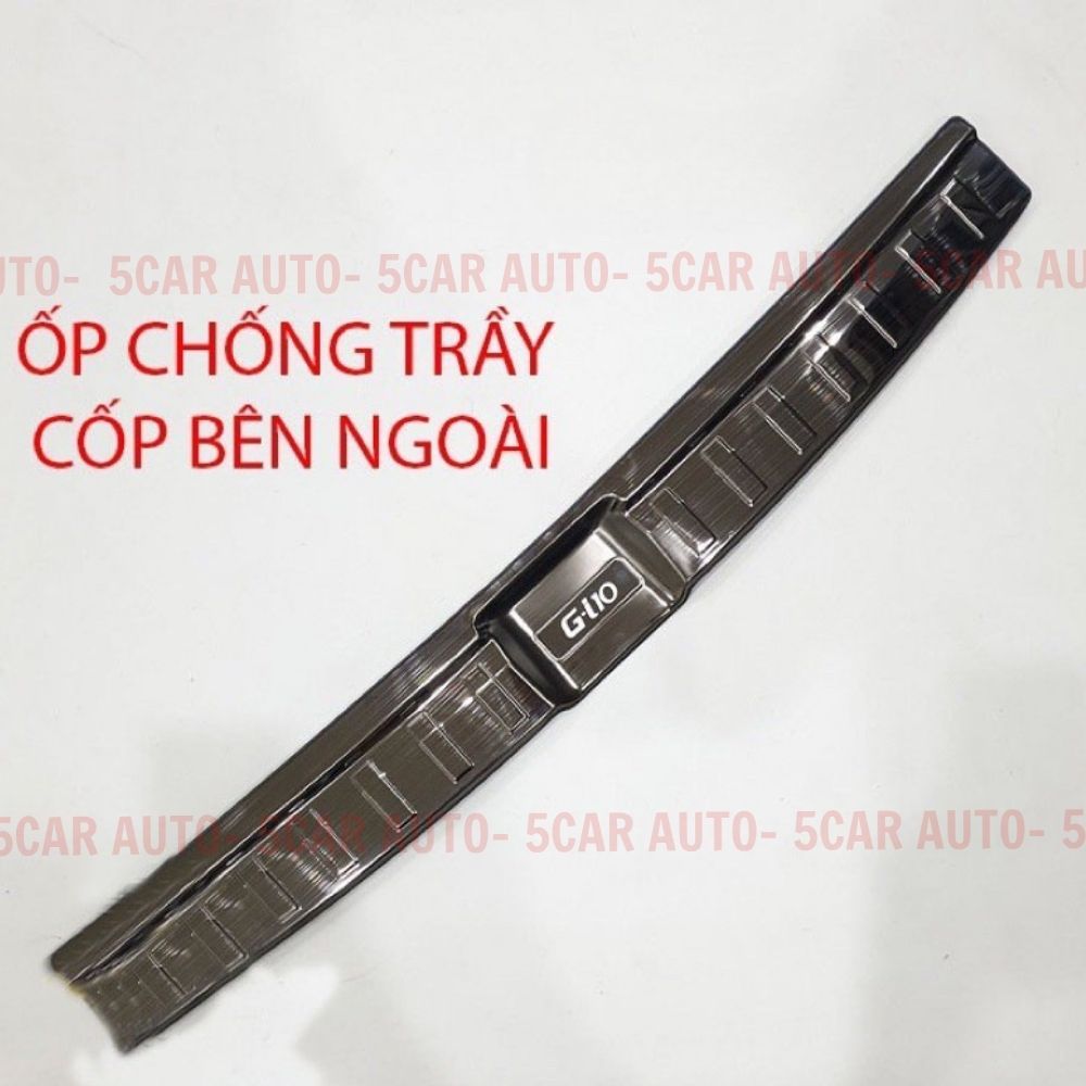 Ốp Chống Trầy Cốp Trong, Ngoài Xe Hyundai I10 Hatback 2021-2025 Vân TITAN Cao Cấp