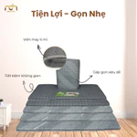 [TẶNG GA BỌC NỆM] Nệm Topper Gấp 3 Cao Su Non Êm Ái,Đệm Dễ Gấp Gọn,Đủ Size Độ Dày 5cm Không Hầm Lưng — ảnh 4