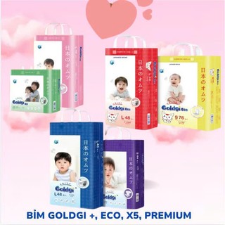[GIÁ TỐT] Bỉm quần/dán Goldgi+/X5/Eco Nhật Bản đủ size