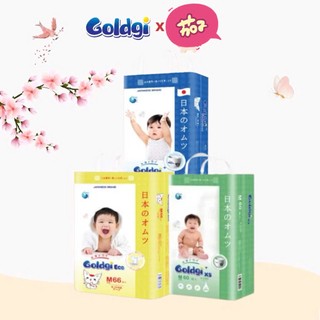 [CHƯƠNG TRÌNH MỚI] Bỉm quần/dán Goldgi+/X5/Eco Nhật Bản đủ size /S84/M66/M60/L48/L56/XL44