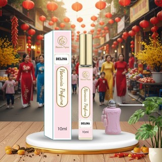 Nước hoa (chiết thơm lâu 10ml), Dellina Ngọt Ngào Quyến Rũ Sang trọng, hương hoa hồng