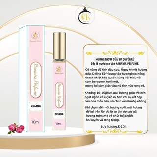 Nước hoa (chiết thơm lâu 10ml), Dellina Ngọt Ngào Quyến Rũ Sang trọng, hương hoa hồng