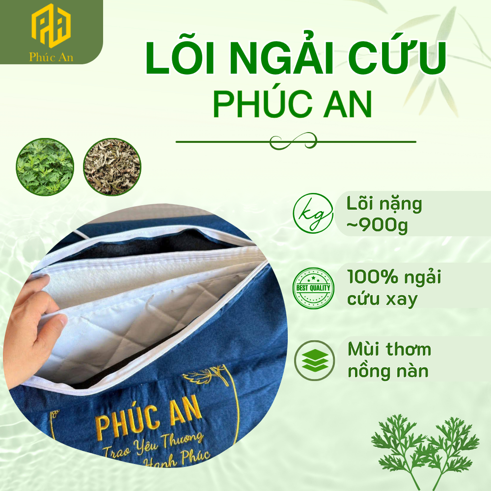 [CHÍNH HÃNG] Lõi ngải cứu chính hãng Phúc An, ruột thảm ngải cứu an toàn từ thiên nhiên