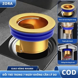 Nắp cống đồng ngăn mùi chặn cống thoát nước sàn nhà tắm chống côn trùng, ngăn mùi hôi