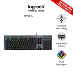 Bàn phím cơ Gaming có dây Lowprofile Logitech G G915 X Fullsize, Mũ phím PBT, nút lập trình, RGB — ảnh 2