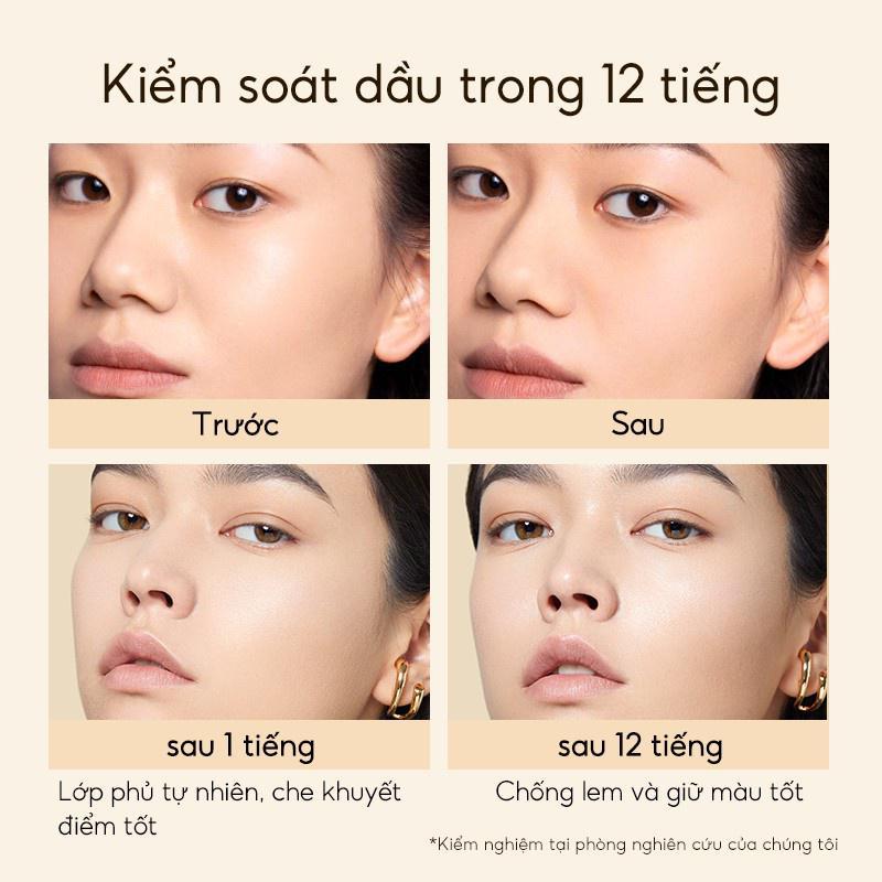 [Chính Hãng] Phấn phủ PERFECT DIARY kiềm dầu chống nước mịn lỳ nhiên lâu trôi full size | NHÍM HOUSE