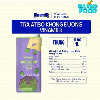 Trà Atiso không đường, Nước ép lựu táo, Sữa dinh dưỡng Flex không đường Vinamilk Hộp 1L