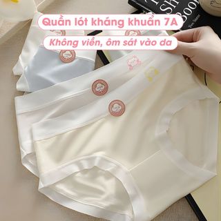Combo 5 Quần Lót Nữ Viền Su Lụa Mềm Mại, Set 5 Quần Chip Nữ Đáy May Kháng Khuẩn AMYBRA L1164