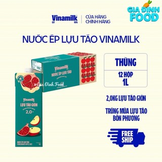 [Thùng 12 Hộp] Trà Atiso không đường, Nước ép lựu táo, Sữa dinh dưỡng Flex không đường Vinamilk Hộp 1L