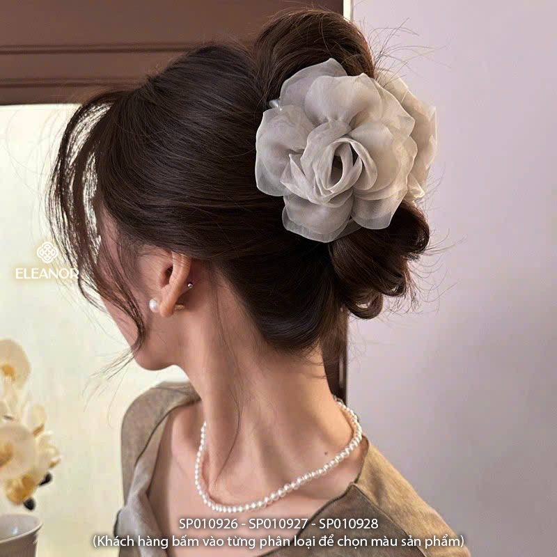 Kẹp tóc nữ càng cua Eleanor Accessories thiết kế hình hoa lớn phụ kiện tóc kẹp tóc 10926