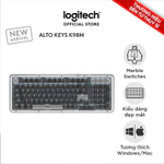 Bàn phím cơ không dây Logitech Alto Keys K98M - Đệm hấp thụ rung động, đèn nền, Bluetooth, Sạc USB-C — ảnh 2