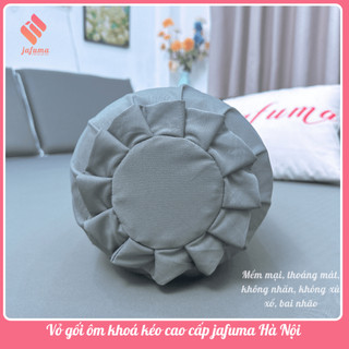 Vỏ gối ôm khoá kéo Thun Lạnh Ý, vỏ gối ôm Dây Kéo 35x100cm cao cấp mát không xù vải |JAFUMA|